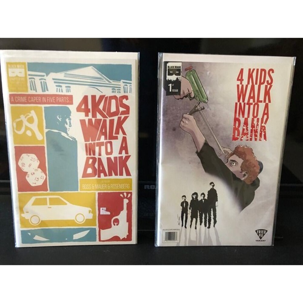 4 Kids Walk Into a Bank lot 1 + 1 Fried pie Variant 2016 Black Mask VF/NM